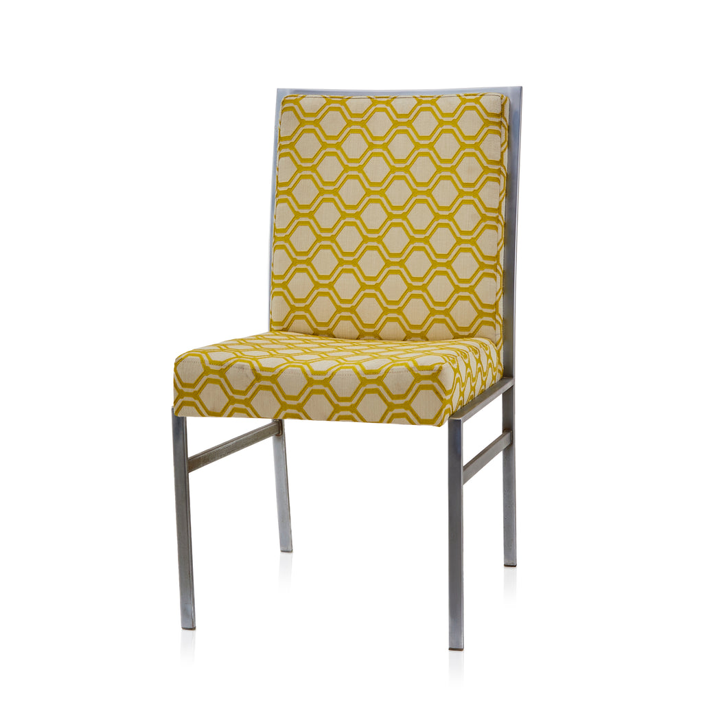 Yellow Patterned Vintage Kitchen Chair