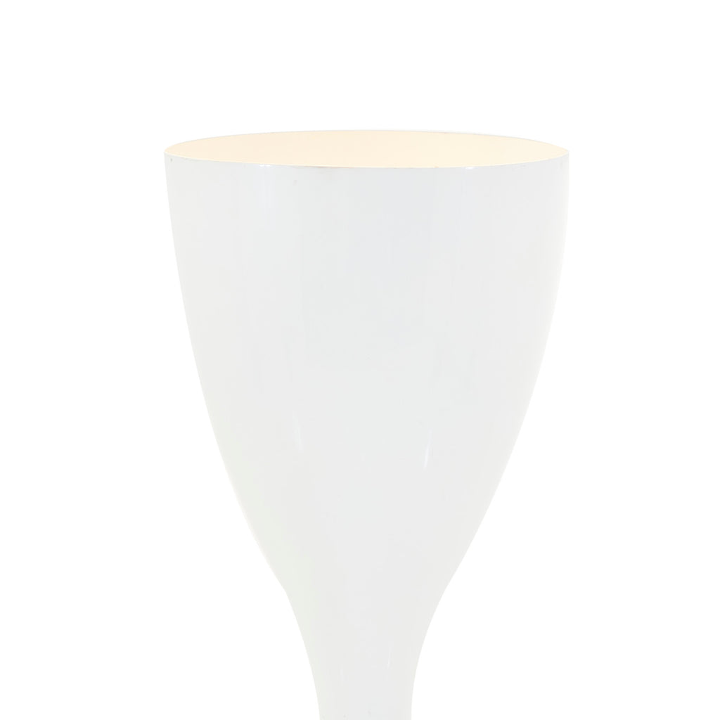 White Large Curvy Floor Lamp