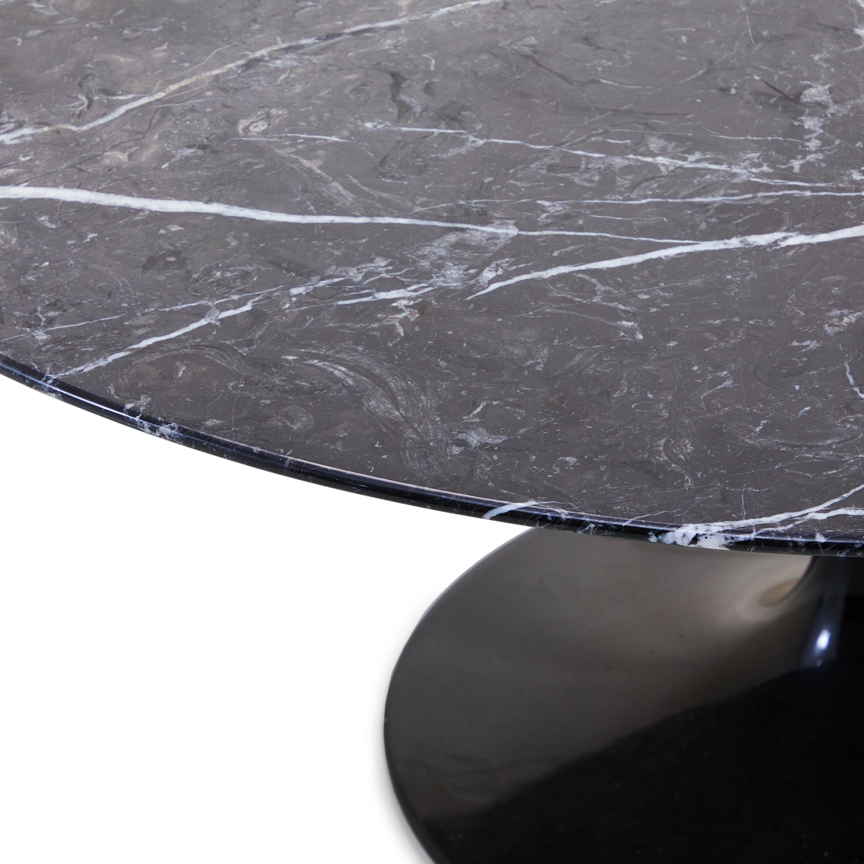 Black Marble Tulip Coffee Table Gil & Roy Props