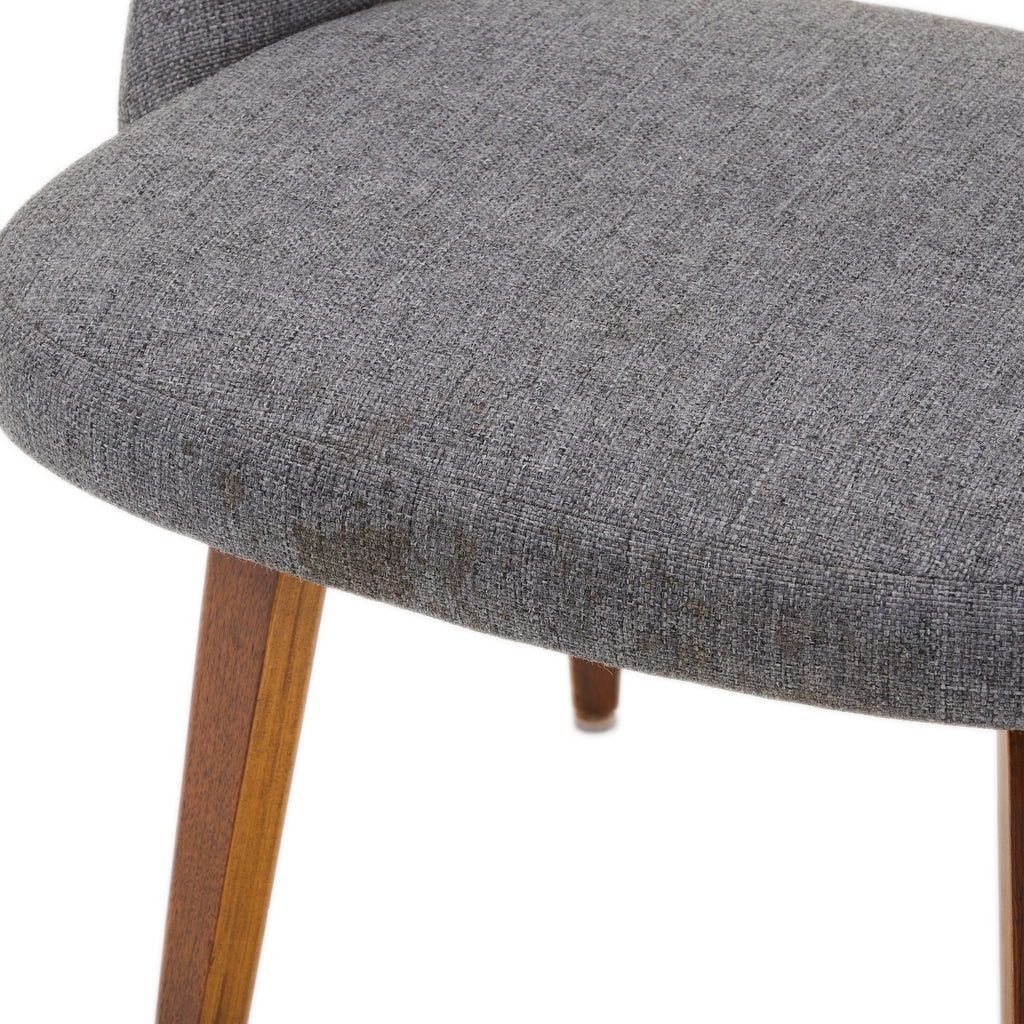 Grey Upholstered Dining Side Chair
