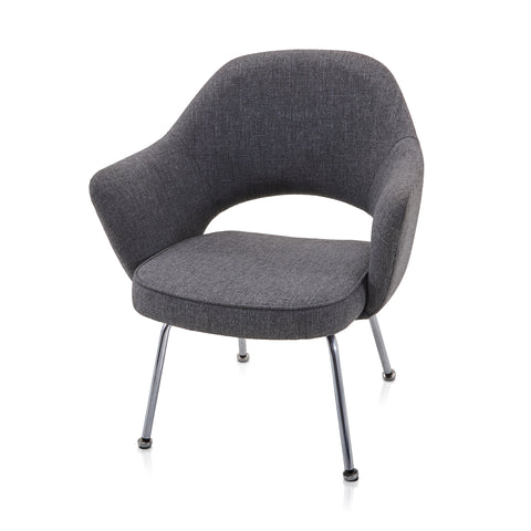 Grey Saarinen Style Executive Armchair