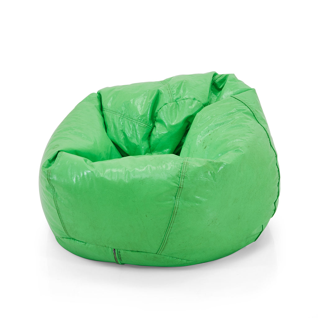 Green Vinyl Bean Bag Chair