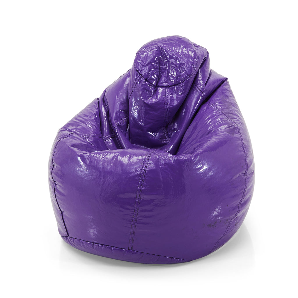 Purple Vinyl Bean Bag