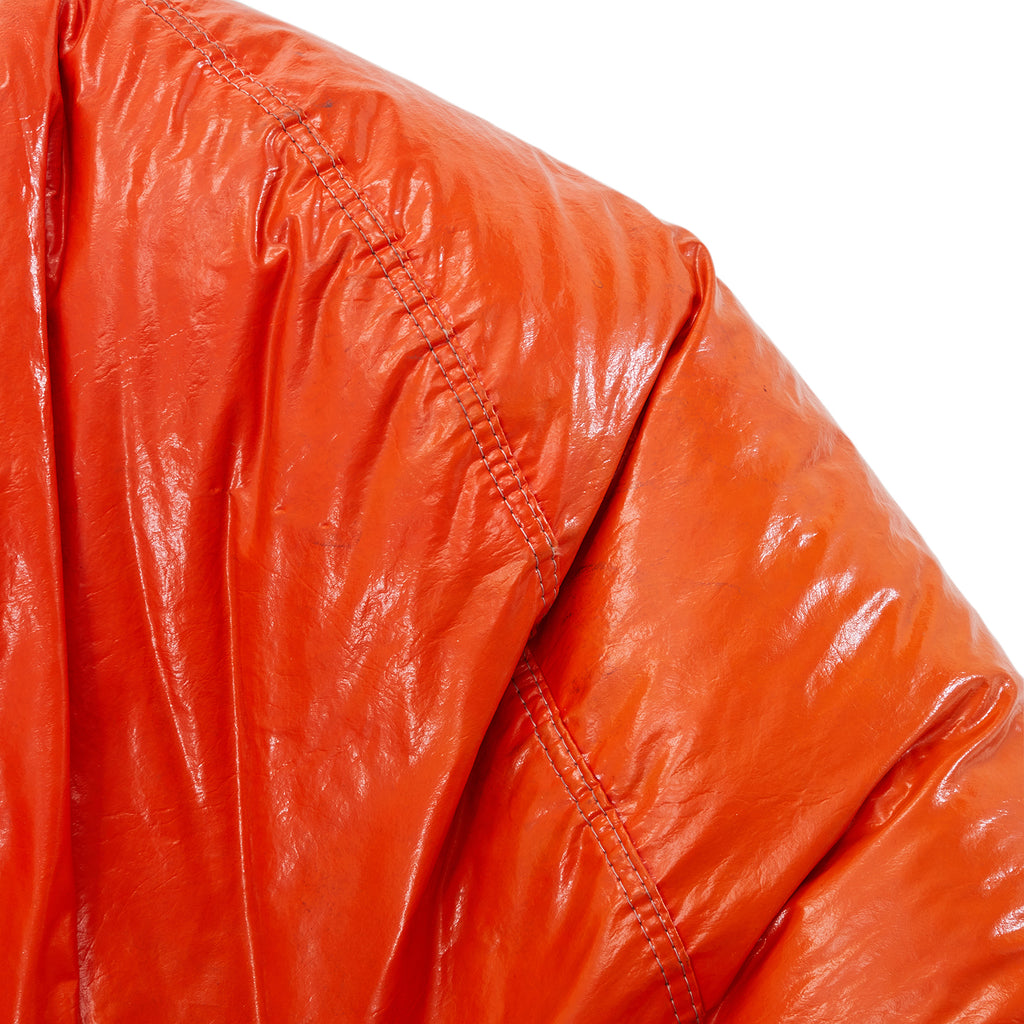 Orange Faux Leather Bean Bag