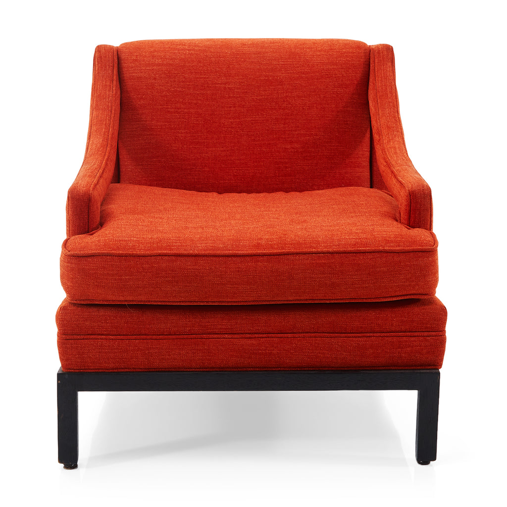 Orange Mid Century Arm Chair