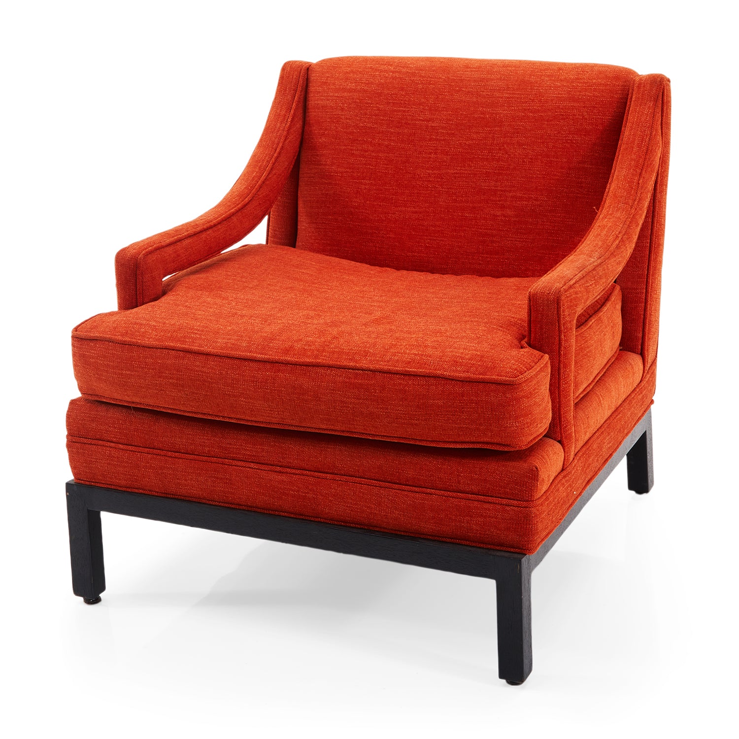 Orange Mid Century Arm Chair Gil & Roy Props