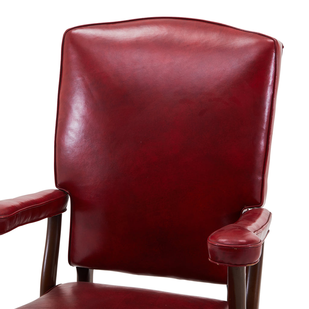 Red Vinyl Executive Chair