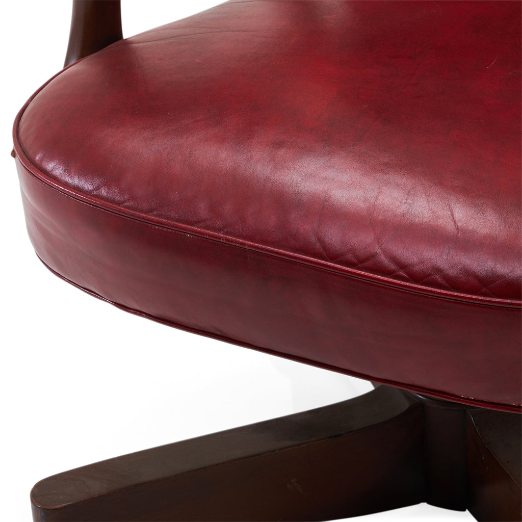 Red Vinyl Executive Chair