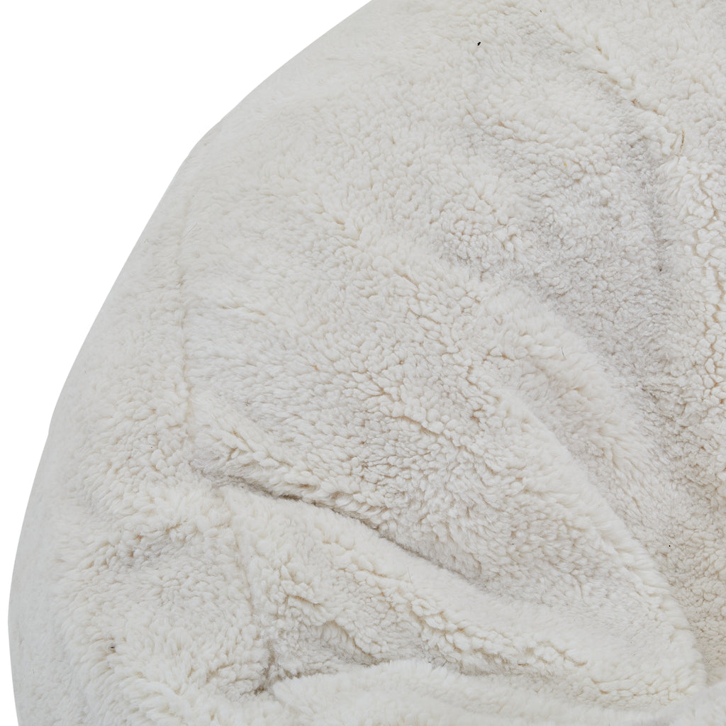 White Sheepskin Bean Bag