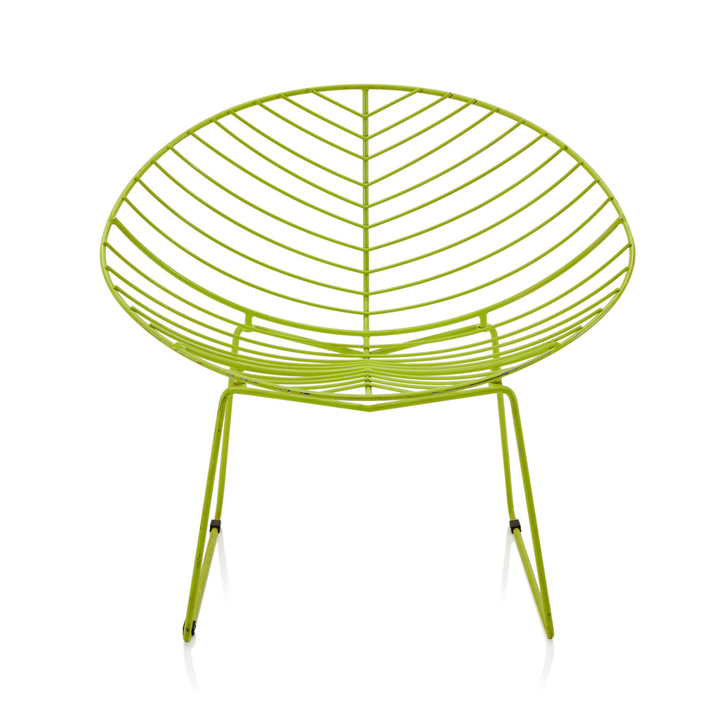 Green Modern Wire Outdoor Chair