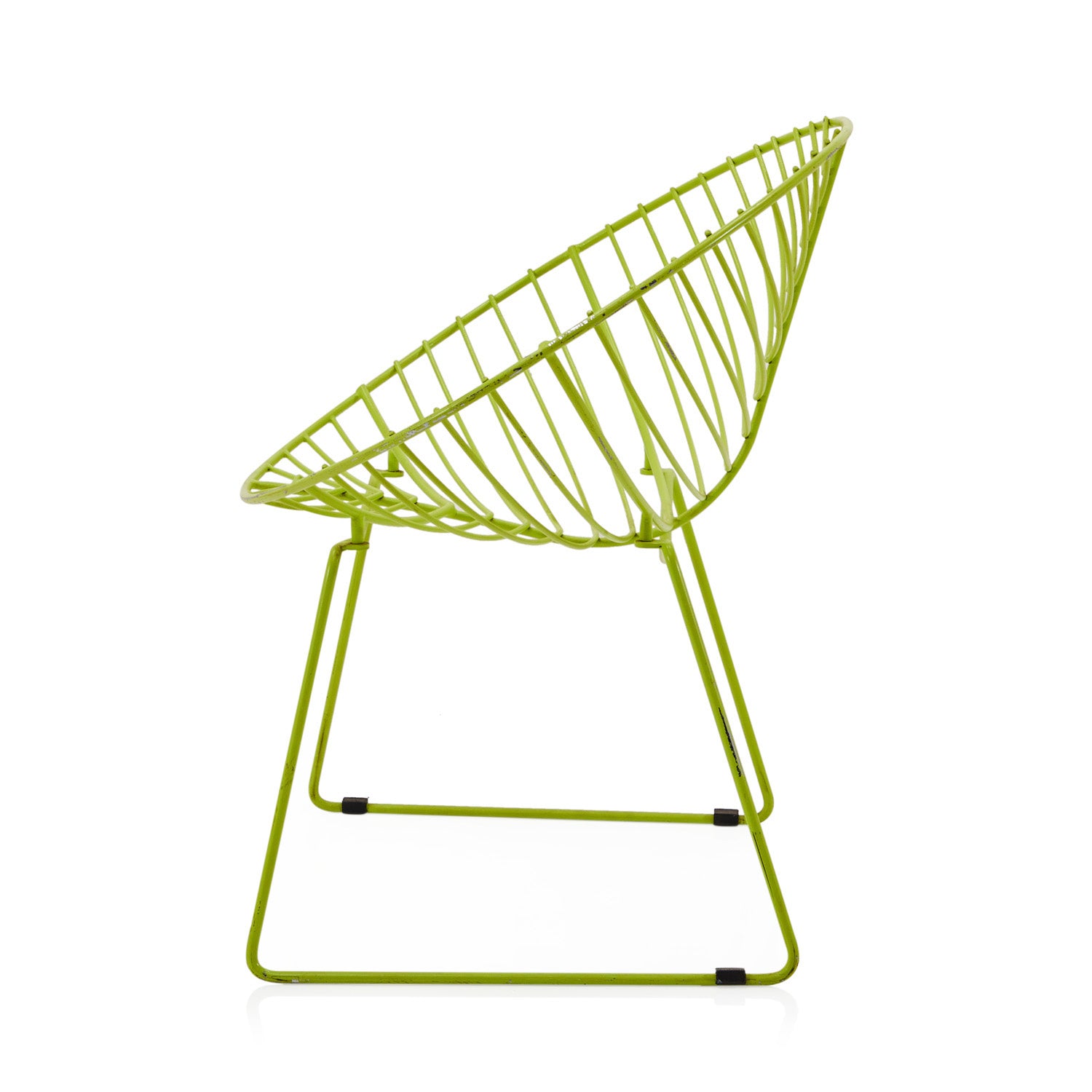 Wire Shell Chair Green Modern Wire Outdoor Chair - Gil & Roy Props