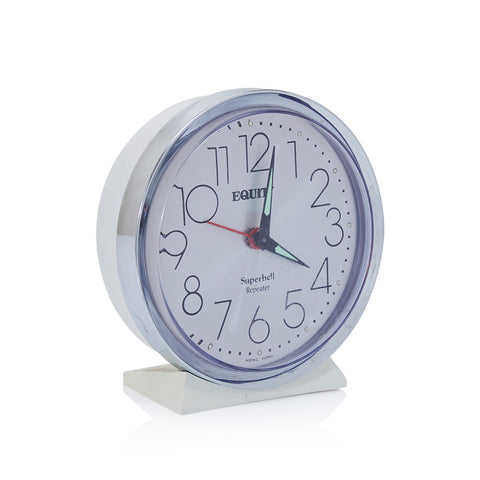 Round Silver Alarm Clock