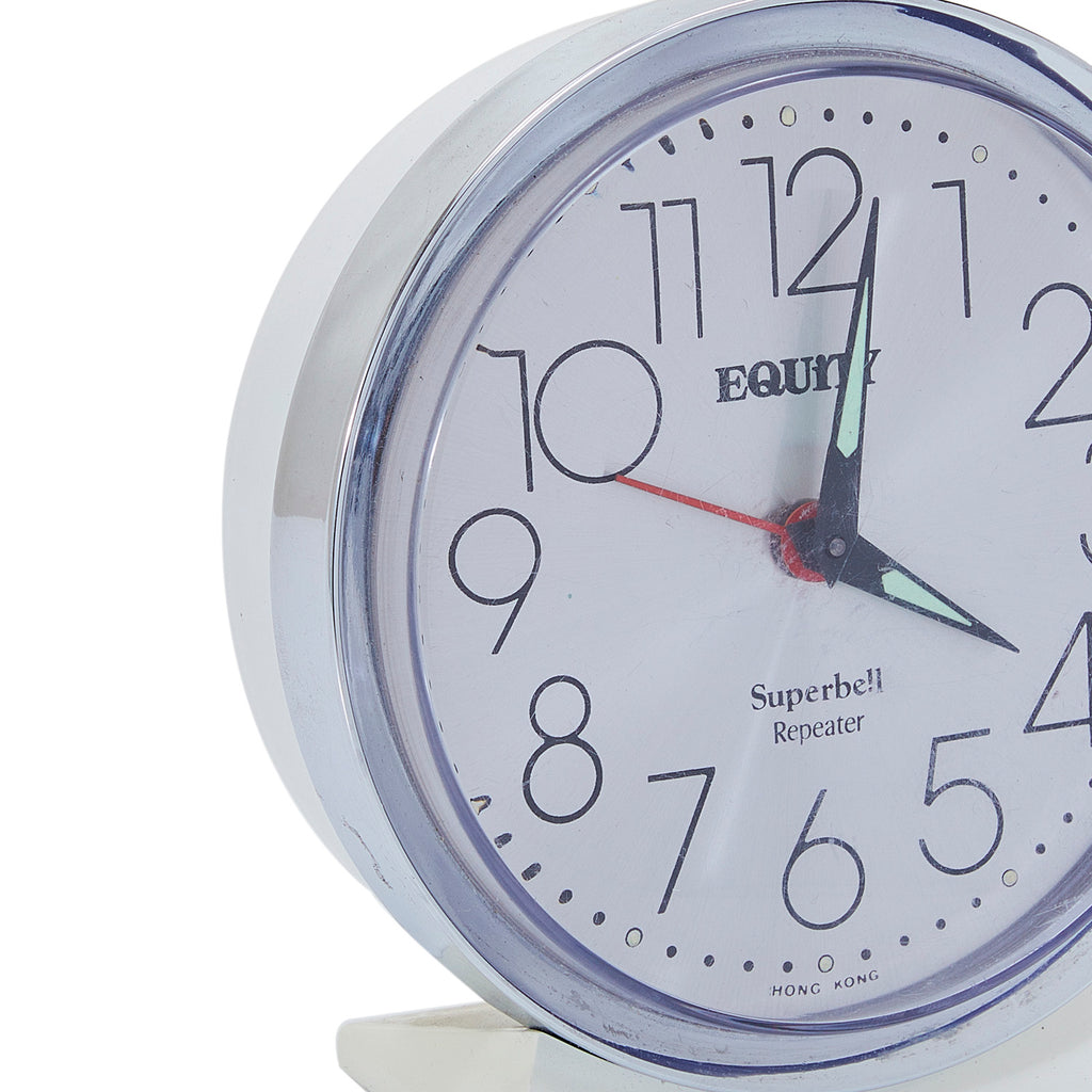 Round Silver Alarm Clock