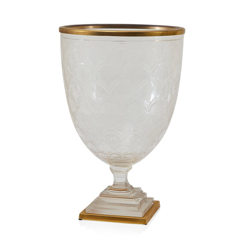 White & Gold Ornate Goblet