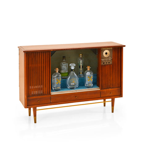 Vintage Wood TV Display Bar