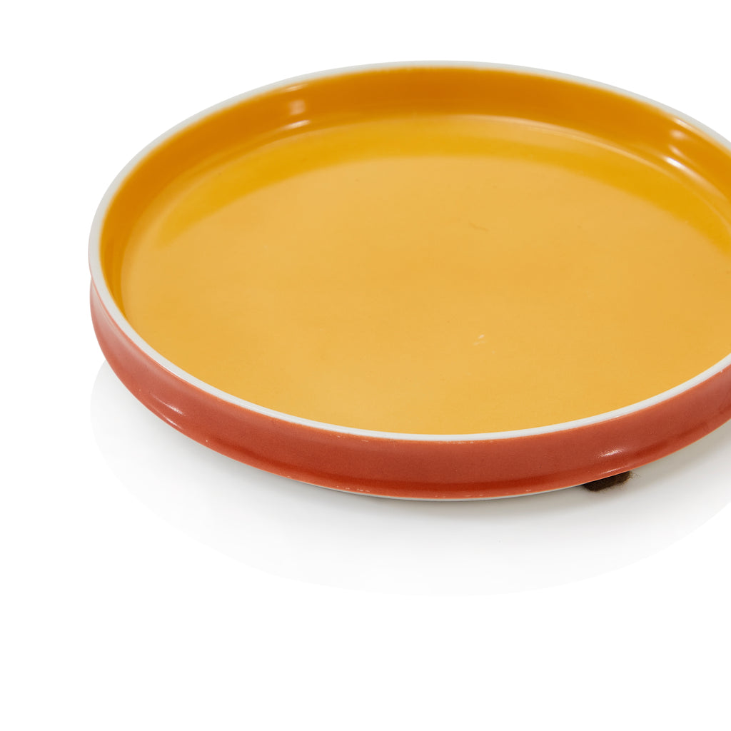 Yellow & Orange Ceramic Plate