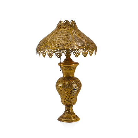 Gold Venetian Metal Table Lamp