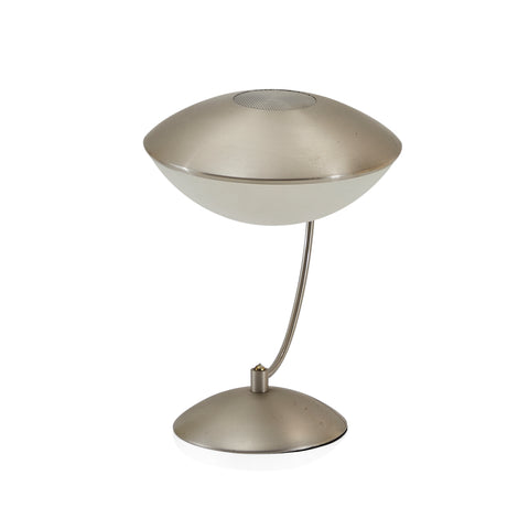 Silver Aluminum Modern Table Lamp