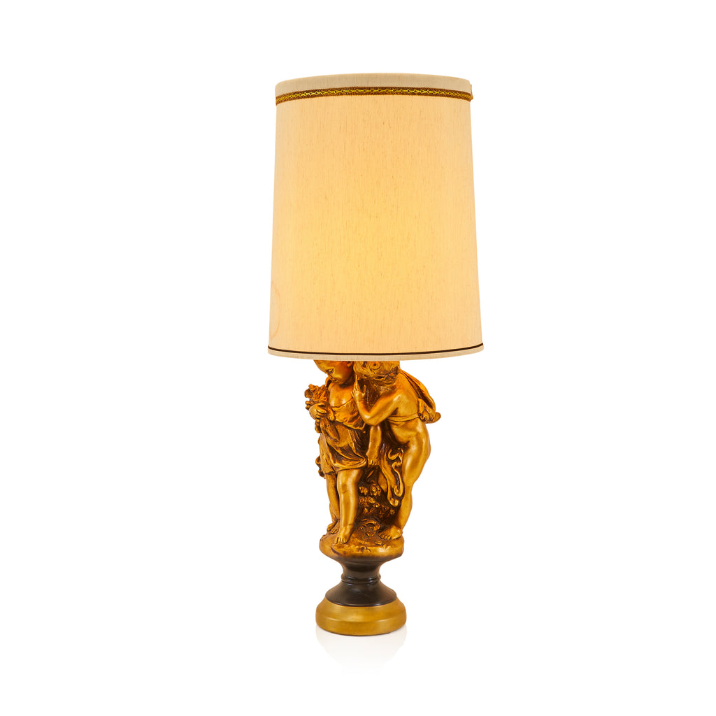 Gold Cupid Table Lamp