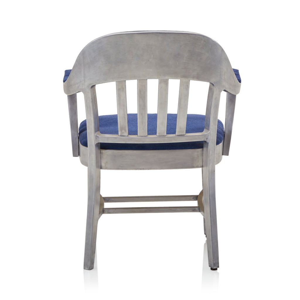 Blue Aluminum Arm Chair