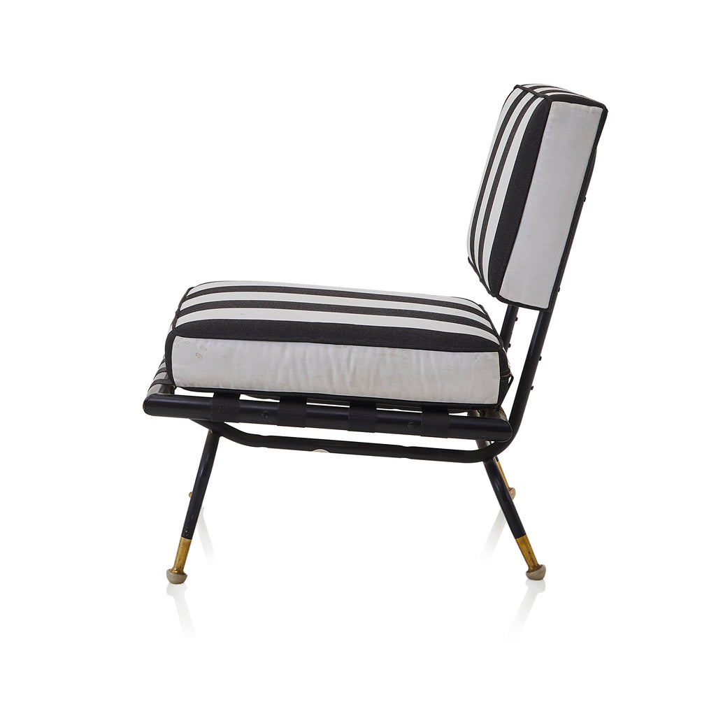 Black & White Striped Chair