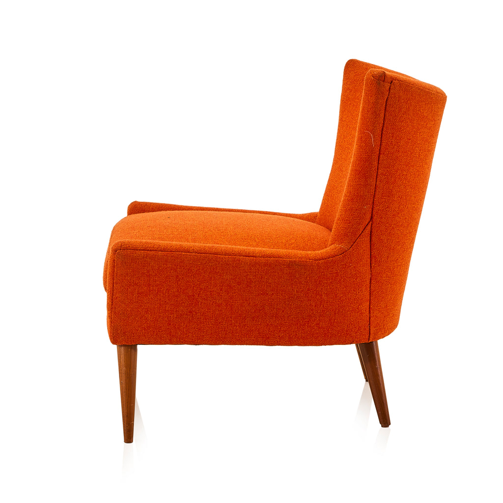 Orange Armless Modern Lounge Chair