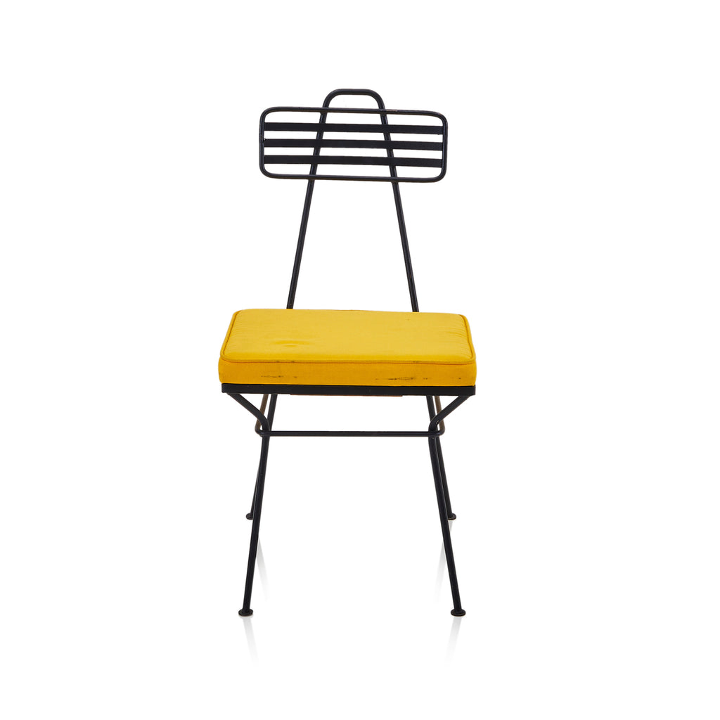 Yellow and Black Outdoor Dining Chair