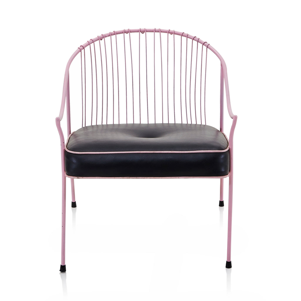 Black & Pink Wire Outdoor Chair