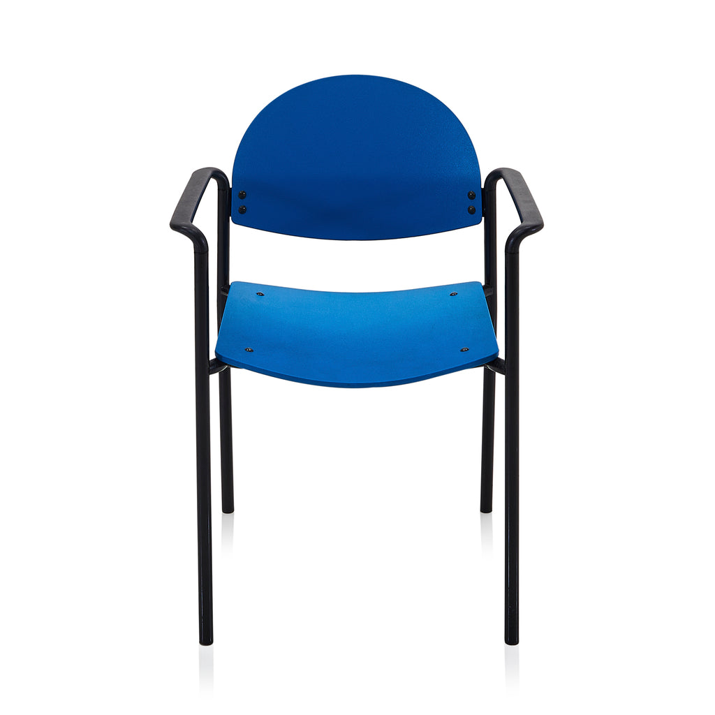 Blue Metal Arm Chair