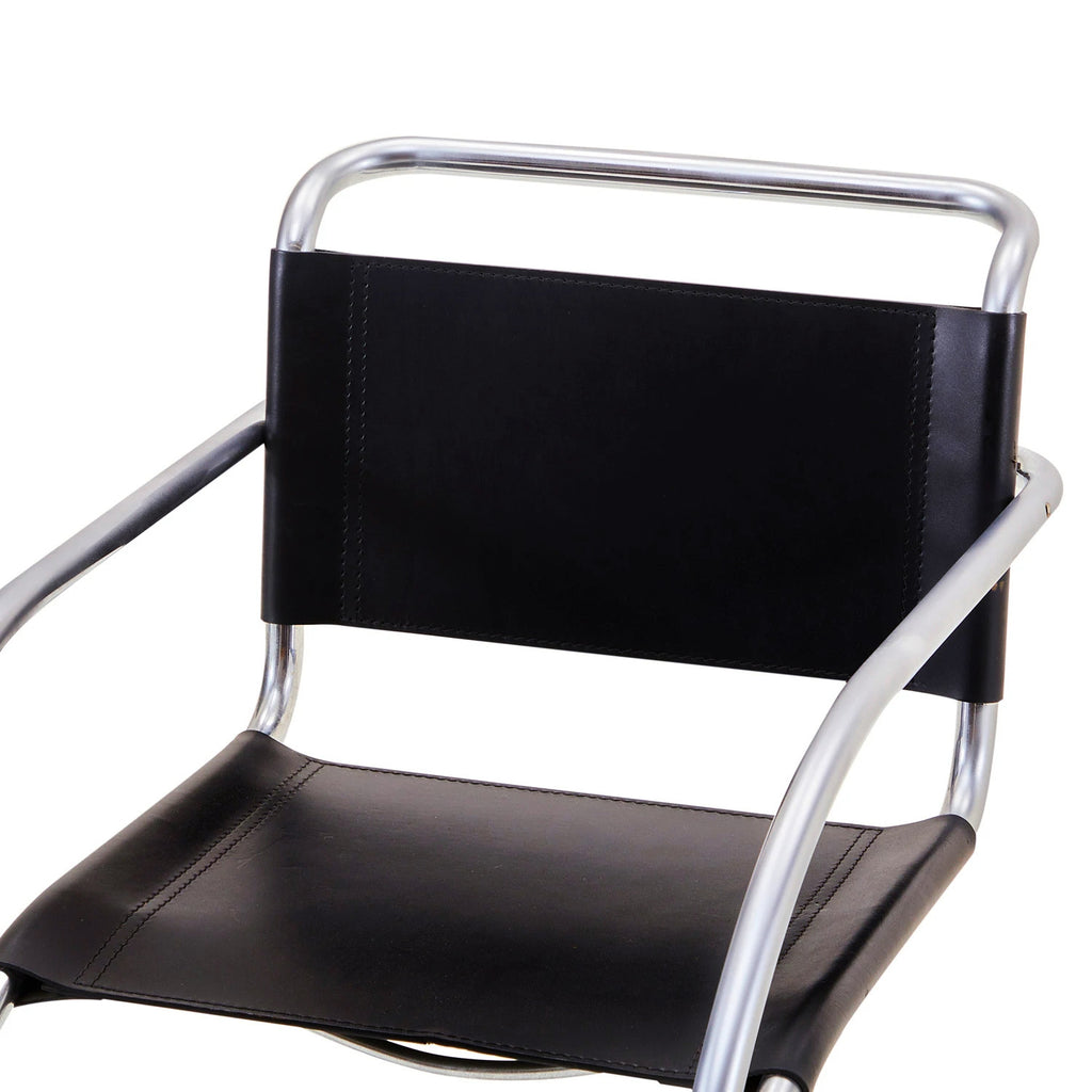 Black MR20 Chrome Arm Chair