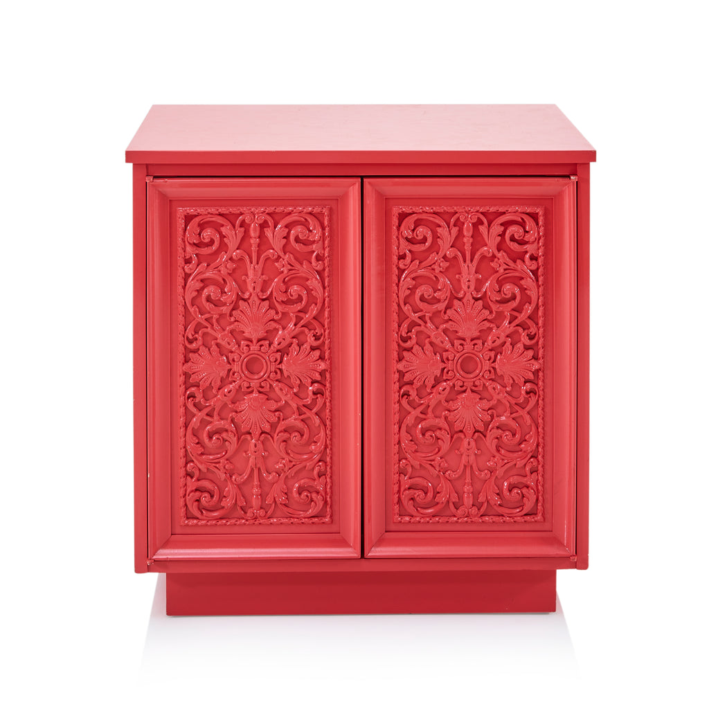 Small Pink Cabinet with Floral Details