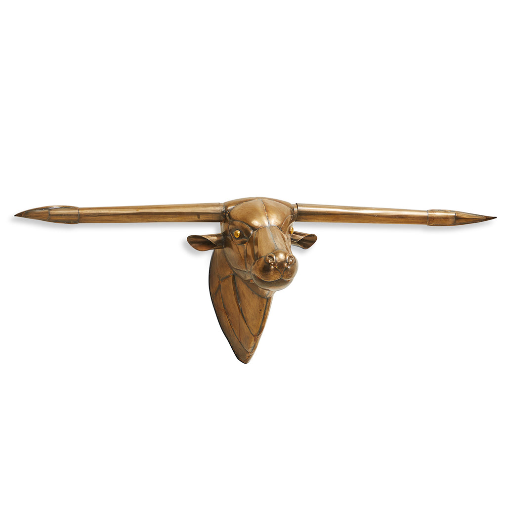 Copper Bull Wall Hanging