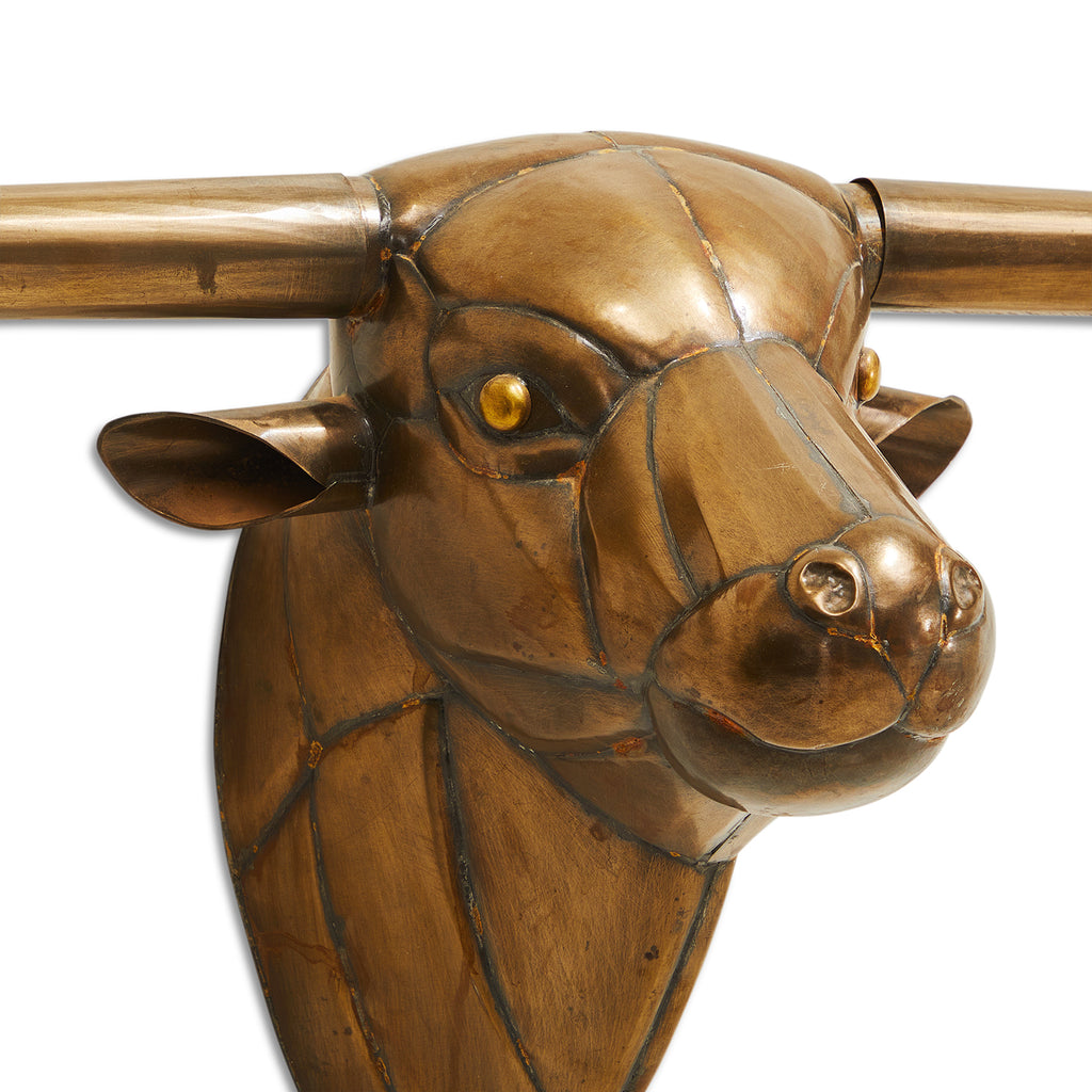 Copper Bull Wall Hanging