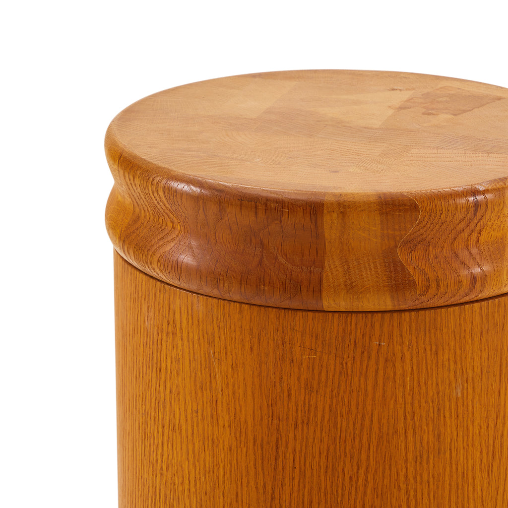 Small Wood Side Table with Removable Top