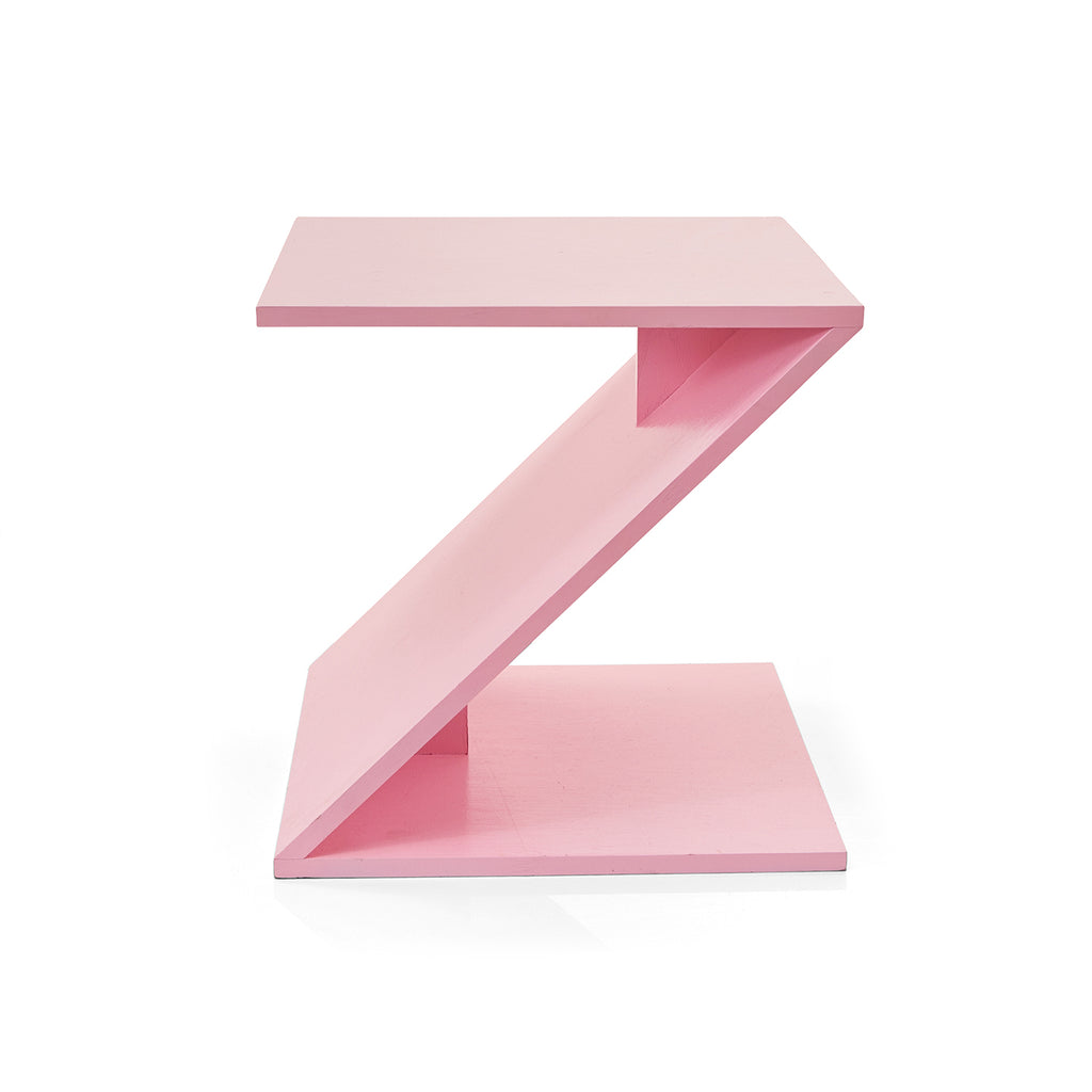 Pink Z Side Table