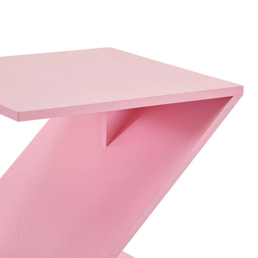 Pink Z Side Table