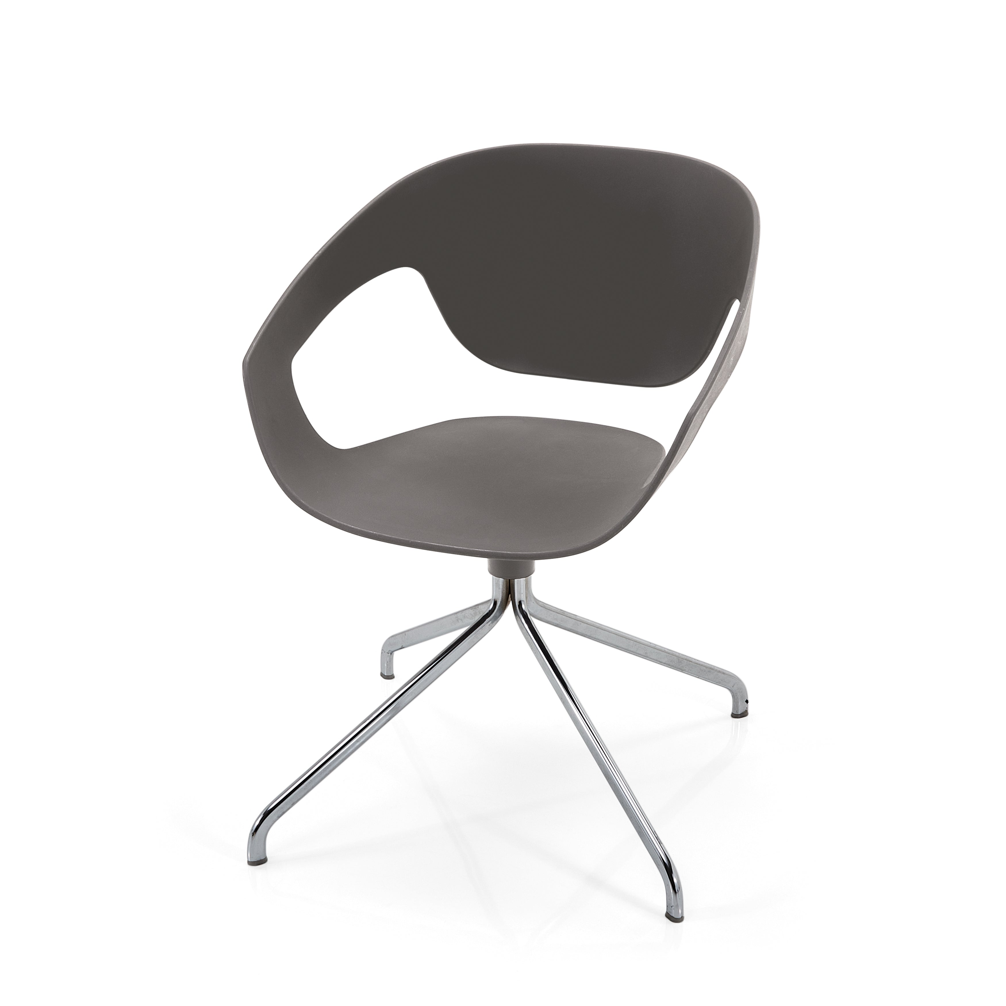 Grey Charcoal Plastic Ribbon Office Chair - Gil & Roy Props