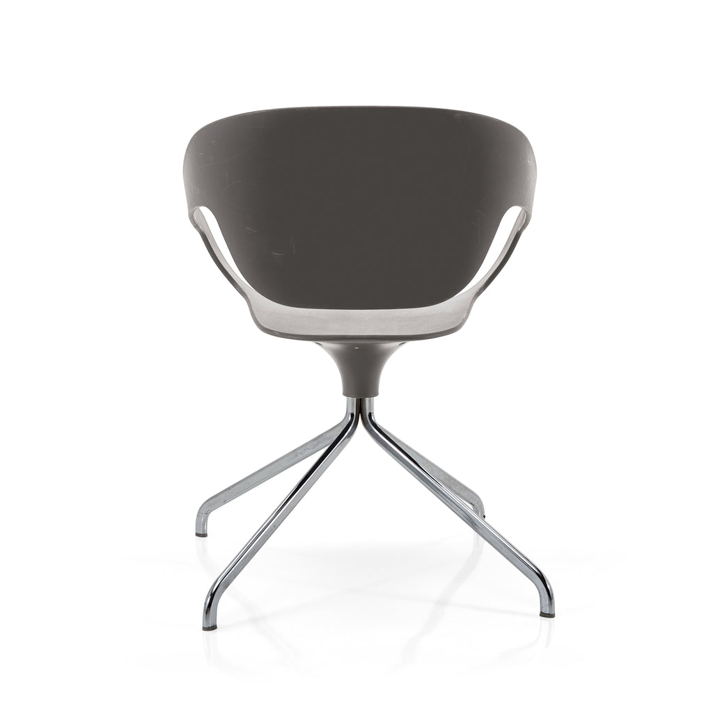 Grey Charcoal Plastic Ribbon Office Chair