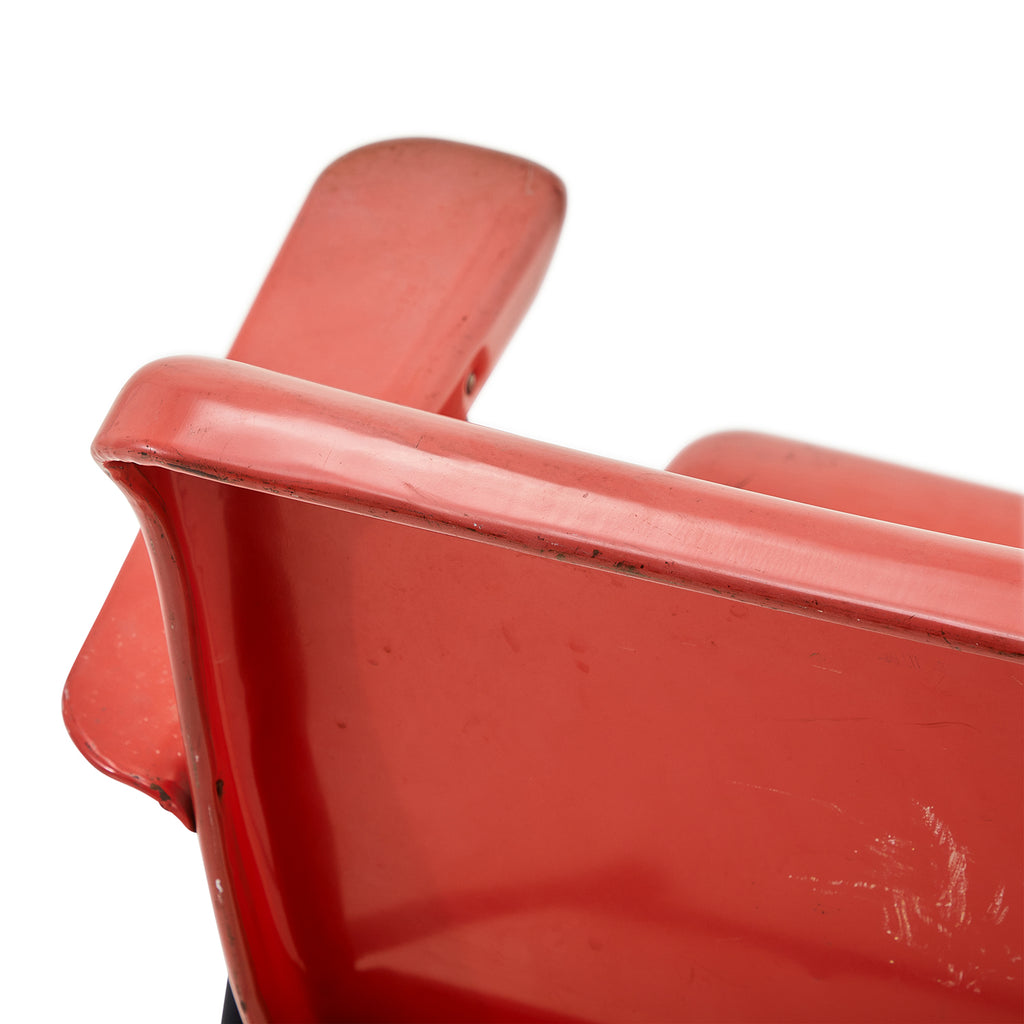Red Metal Outdoor Chair