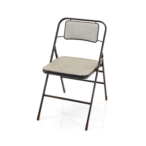 Grey Vinyl Folding Chair