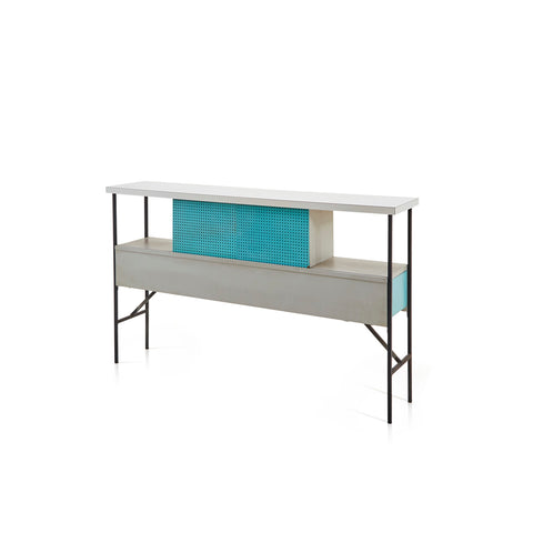 Blue & Grey Bed Headboard