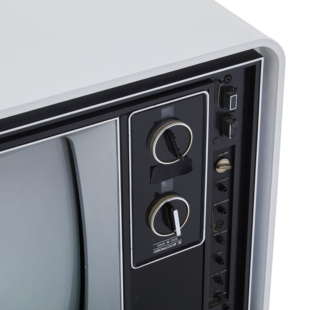 White Zenith Chromacolor Television Console
