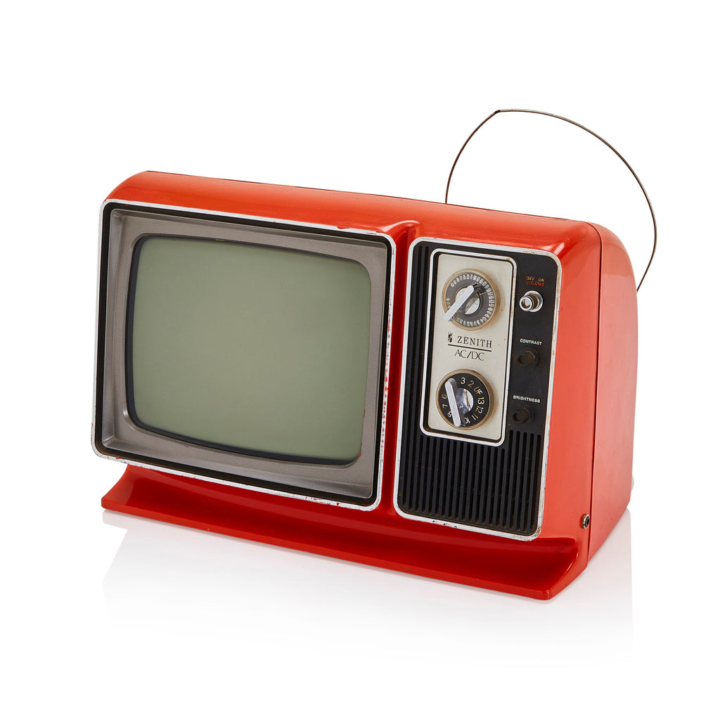 Red & Black Vintage Zenith TV