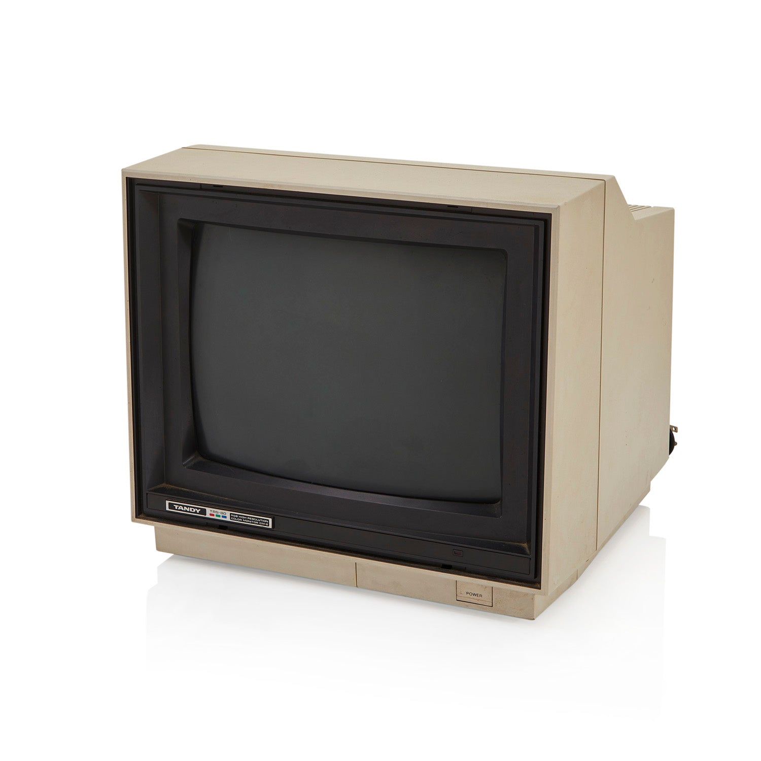 ベージュ CRTモニター 中型 Beige Tandy Retro Monitor - Gil & Roy Props
