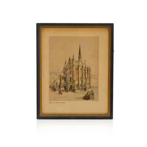 0096 (A+D) Architectural Cathedral Sketch Art