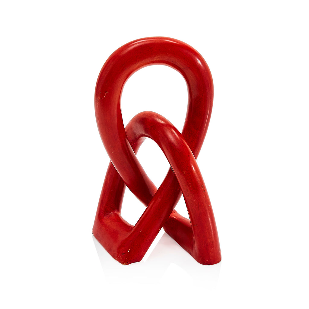 Red Love Knot Twisted Sculpture (A+D)