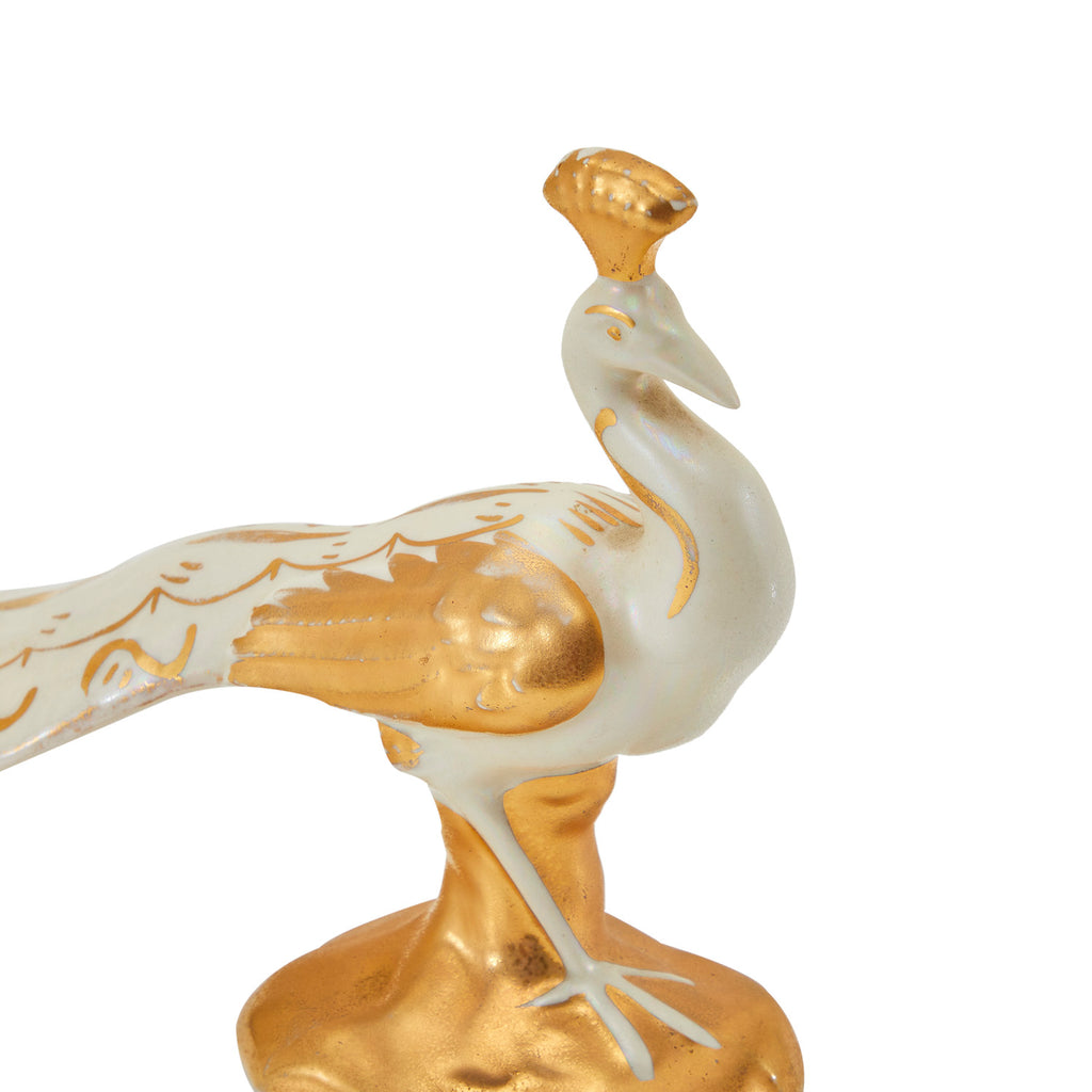 Gold Ceramic Peacock (A+D)
