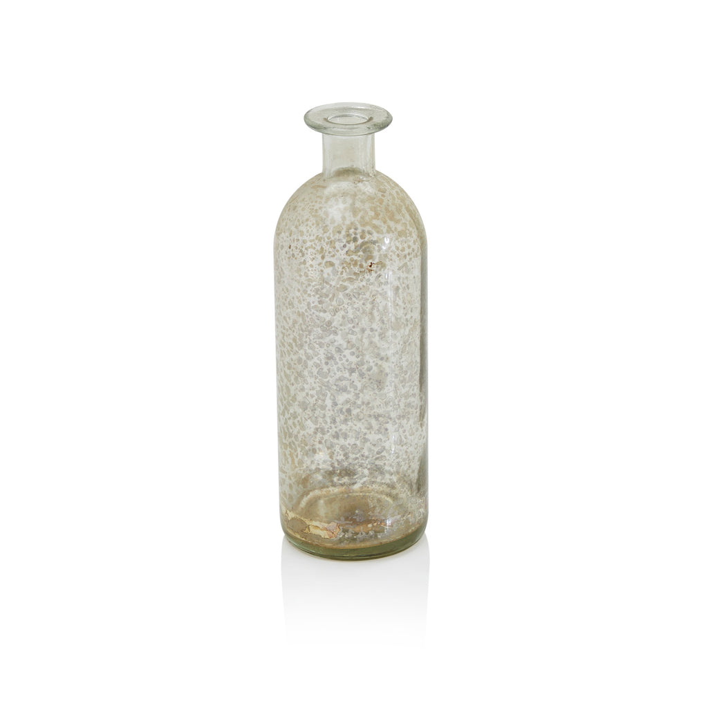 Clear Glass Bottle - Gold Silver (A+D)