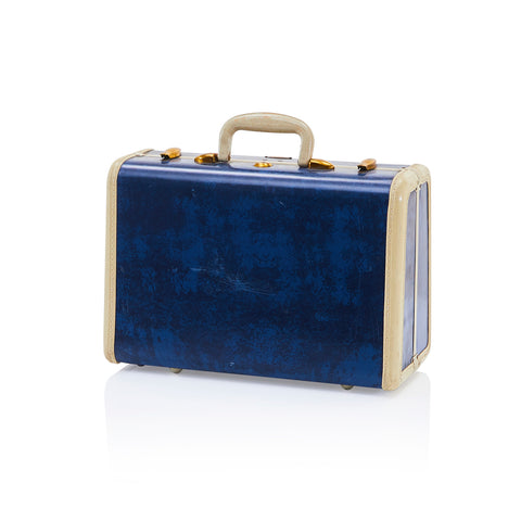 Blue & White Small Samsonite Suitcase