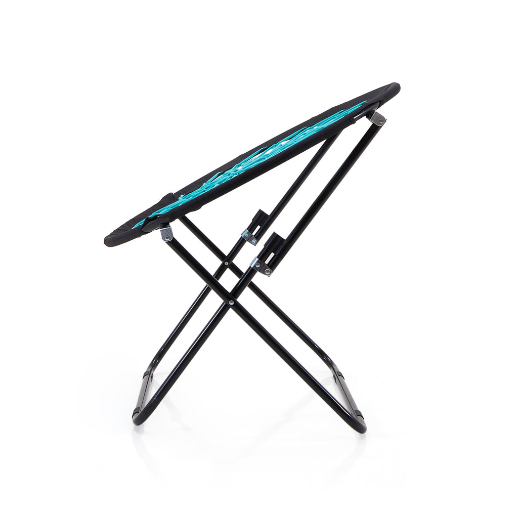 Turquoise & Black Circle Hammock Chair